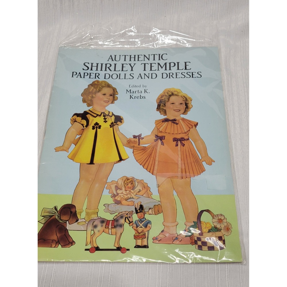 Authentic Shirley Temple Paper Dolls and Dresses Marta K Krebs Dover 1991 Book